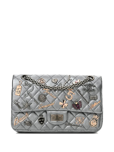  Chanel Pre-owned 2006-2008 2.55 Lucky Charms Shoulder Bag - Silver 