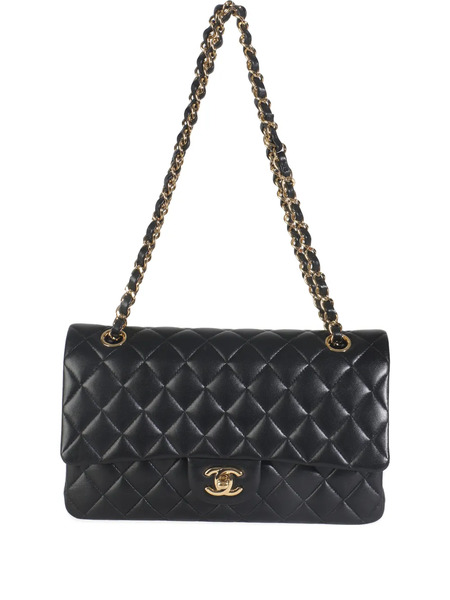  Chanel Pre-owned 2018-2019 Medium Classic Double Flap Quilted Shoulder Bag - Black 