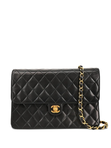  Chanel Pre-owned 2000 Medium Half Flap Shoulder Bag - Black 