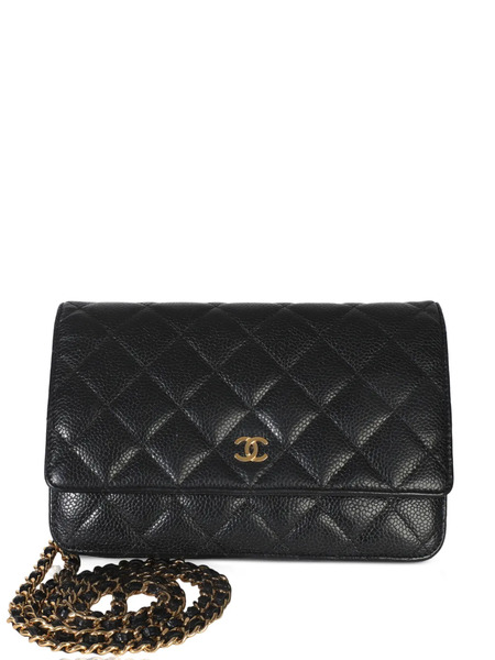  Chanel Pre-owned 2018-2019 Quilted Chain-strap Leather Bag - Black 