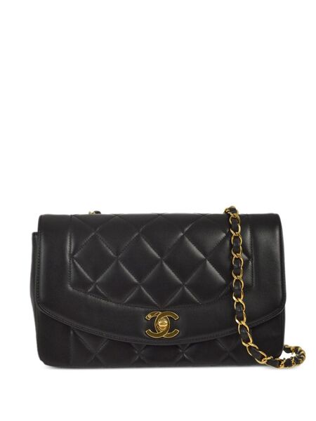  Chanel Pre-owned 1997 Small Diana Shoulder Bag - Black 