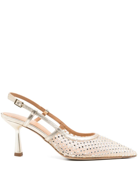  Chantal 80mm Crystal-embellished Pumps - Neutrals 