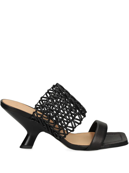  Chantal Square-toe Sandals - Black 