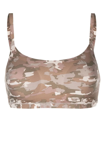  Chantelle Leopard Padded Bralette - Brown 