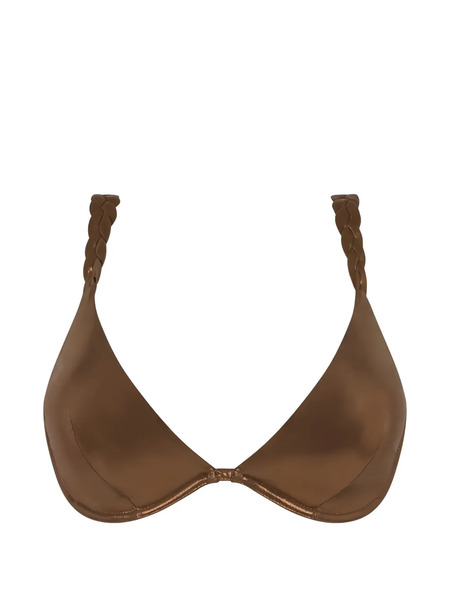  Chantelle Shaman Braided Underwire Bikini Top - Brown 