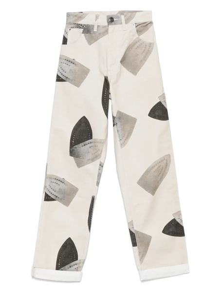  Charles Jeffrey Loverboy Art Denim Jeans - Neutrals 