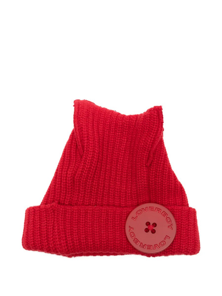  Charles Jeffrey Loverboy Box Beanie Hat - Red 