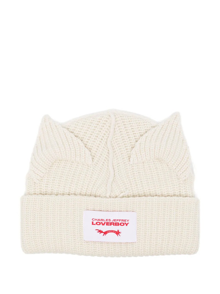  Charles Jeffrey Loverboy Chunky Ears Beanie - Neutrals 