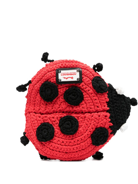  Charles Jeffrey Loverboy Ladybug-appliqué Belt Bag - Red 