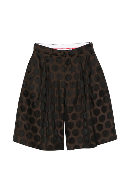  Charles Jeffrey Loverboy Polka-dot Bermuda Shorts - Brown 