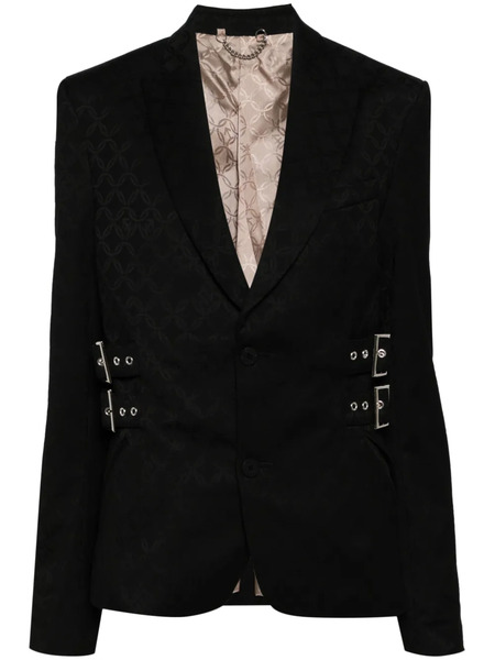  Charles Jeffrey Loverboy Printed Single-breasted Blazer - Black 