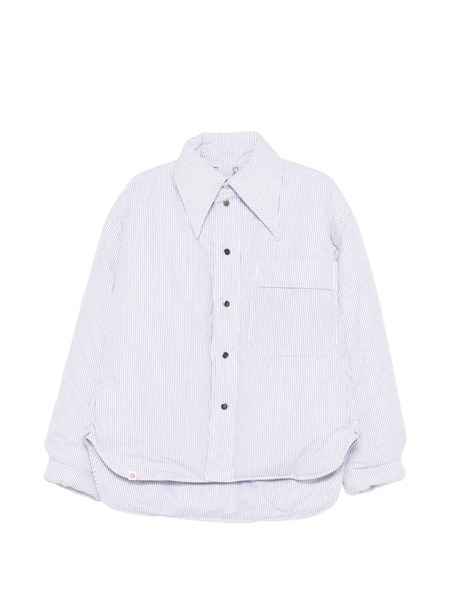  Charles Jeffrey Loverboy Striped Puffer Jacket - White 