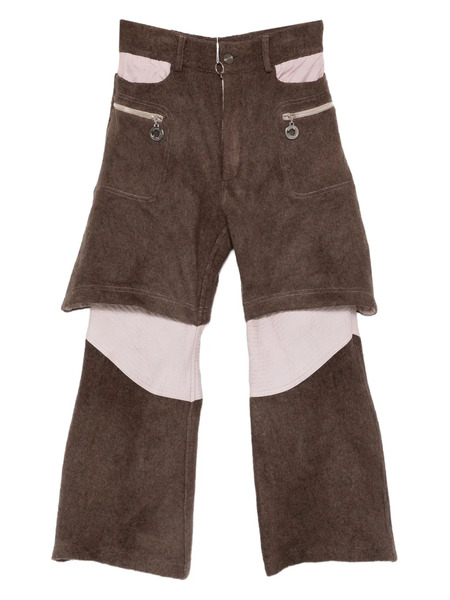  Charlie Constantinou Layered Trousers - Brown 