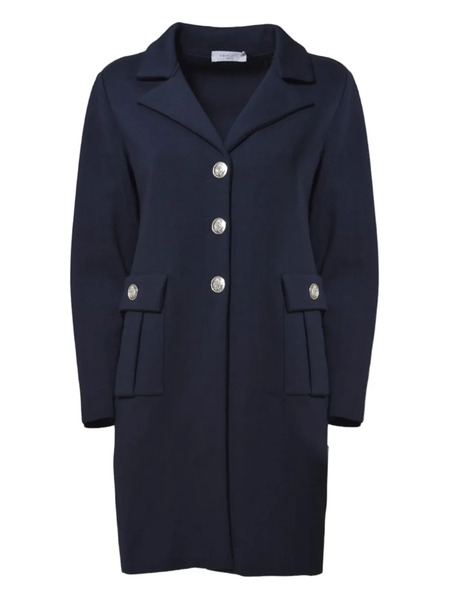  Charlott Double-breasted Coat - Blue 