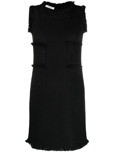  Charlott Fringe-trim Knitted Mid Dress - Black 
