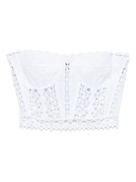  Charo Ruiz Ibiza Cropped Top - White 