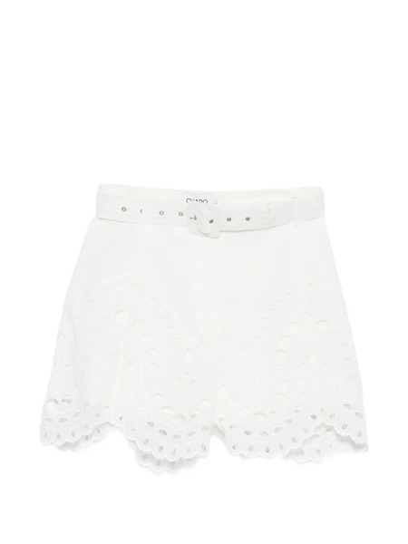  Charo Ruiz Ibiza Dune Belted Shorts - White 