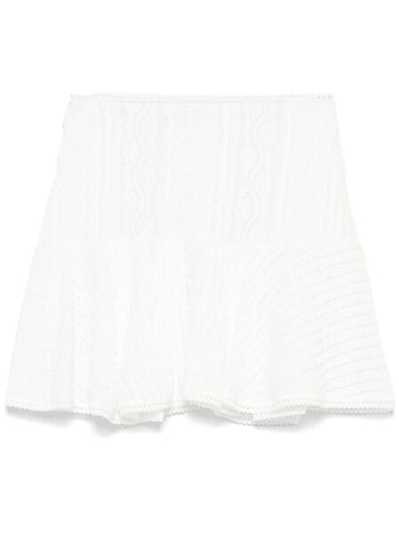  Charo Ruiz Ibiza Etain Mini Skirt - White 