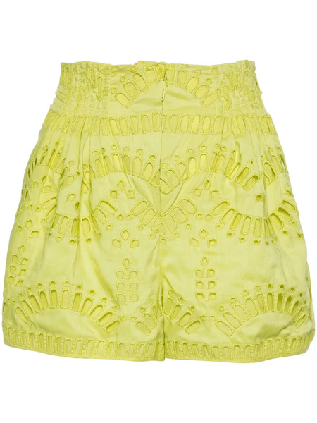  Charo Ruiz Ibiza Palok Embroidered Shorts - Green 