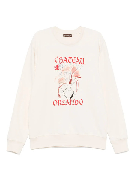  Chateau Orlando Graphic-print Sweatshirt - Neutrals 