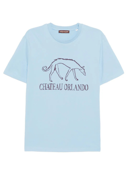 Chateau Orlando Hound-print T-shirt - Blue 