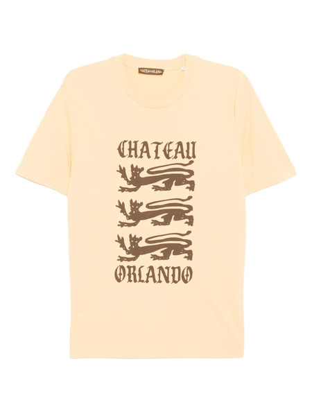  Chateau Orlando Logo-print T-shirt - Yellow 