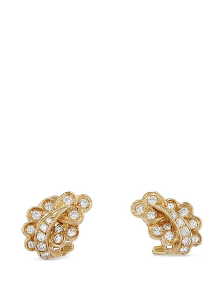  Chaumet 1970 Diamond Earrings - Gold 