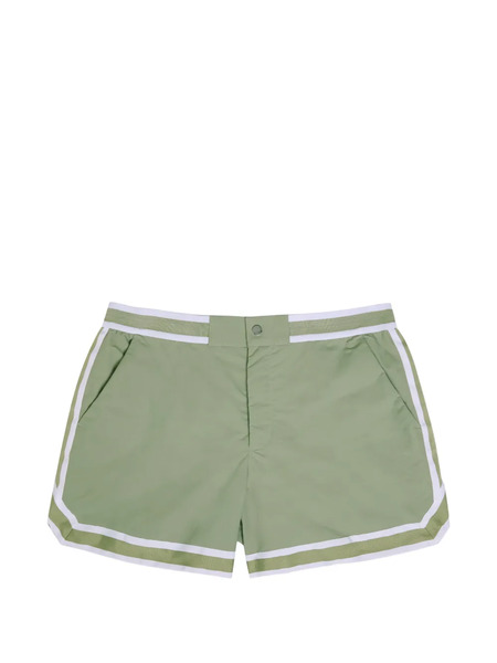  Ché Baller Striped Swim Shorts - Green 