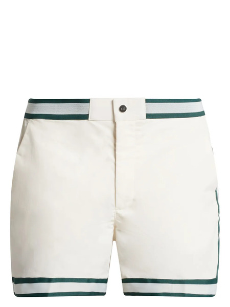  Ché Baller Striped Swim Shorts - White 