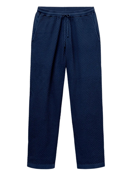  Ché Textured Drawstring Trousers - Blue 