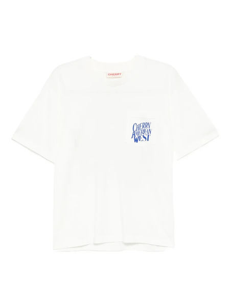  Cherry La Logo-printed T-shirt - White 