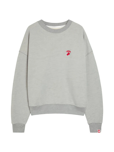  Cherry La Western Athletic Logo-embroidered Sweatshirt - Grey 