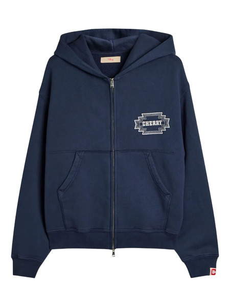  Cherry La Zip-up Hoodie - Blue 