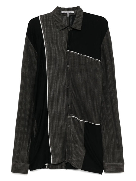  Chiahung Su Striped Shirt - Green 