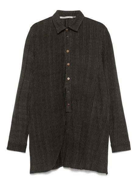  Chiahung Su Striped Shirt - Grey 