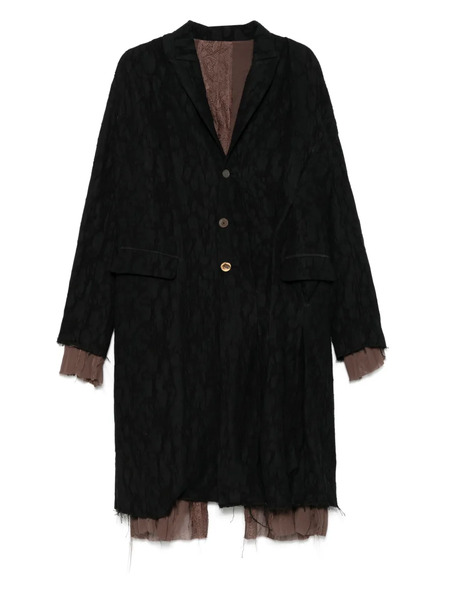  Chiahung Su Textured Coat - Black 