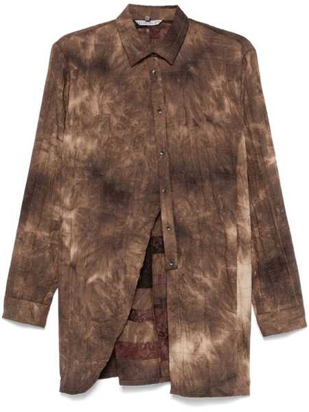  Chiahung Su Tie-dye Shirt - Brown 