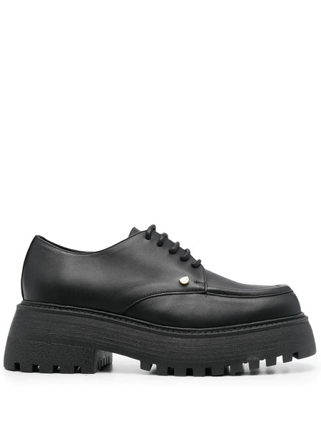  Chiara Ferragni Chunky Lace-up Loafers - Black 