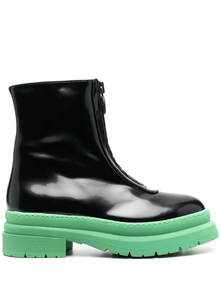  Chiara Ferragni Chunky Zip-up 60mm Boots - Black 