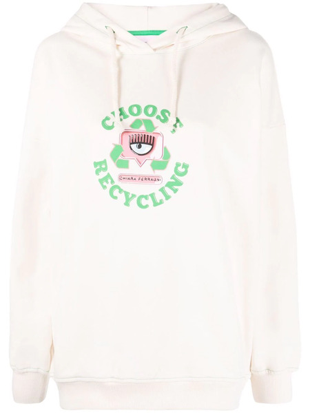  Chiara Ferragni Eye-motif Hoodie - Neutrals 