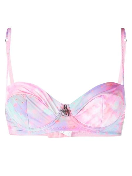  Chiara Ferragni Eye Star-print Bikini Top - Pink 