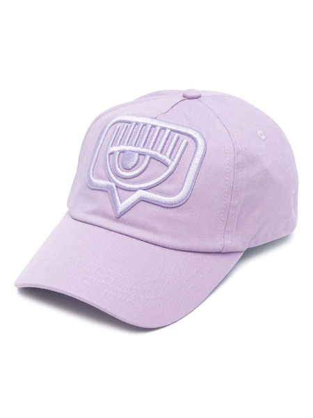  Chiara Ferragni Eyelike-motif Baseball Cap - Purple 
