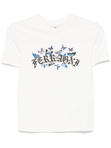  Chiara Ferragni Gothic Butterflies T-shirt - White 