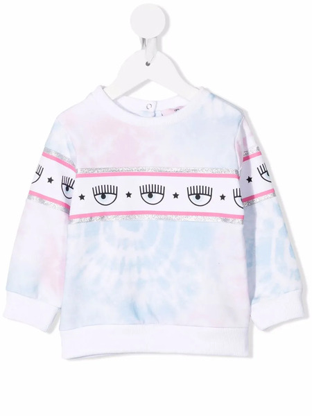  Chiara Ferragni Kids Logo-print Sweatshirt - Blue 