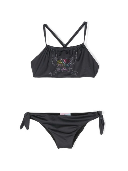  Chiara Ferragni Kids Rhinestone-embellished Bikini - Black 
