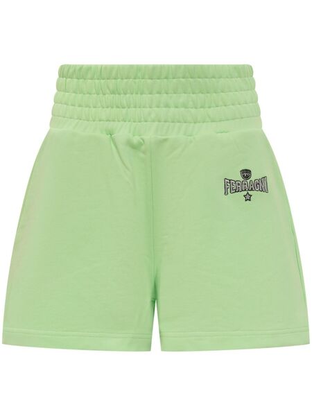  Chiara Ferragni Logo-embroidered Track Shorts - Green 