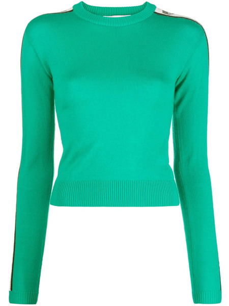  Chiara Ferragni Logo-print Crew-neck Jumper - Green 