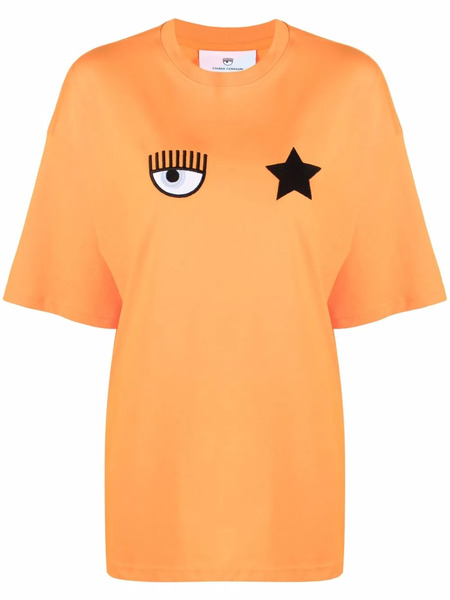  Chiara Ferragni Logo-print T-shirt - Orange 