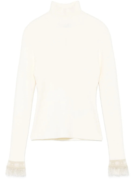  Chiara Ferragni Lurex-detailing Top - White 