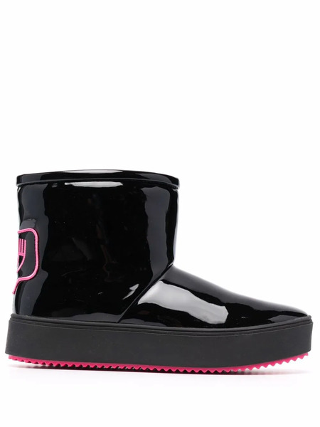  Chiara Ferragni Round-toe Boots - Black 